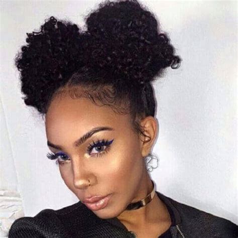 Cornrows braided into a bun. 50 Ravishing Short Hairstyles for Curly Hair | Hair Motive ...