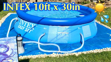 Patio Lawn And Garden Intex 8ft X 30in Easy Set Blow Up Above Ground