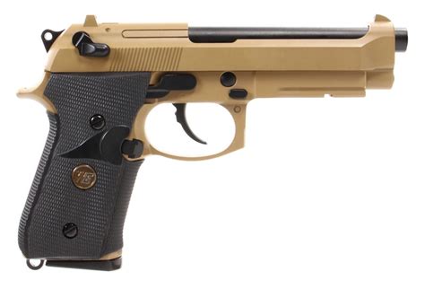 Pistolet We M9a1 Navy Gbb Gaz Blowback Full Metal Tan