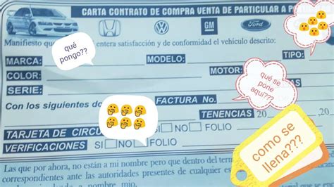 Como Llenar Un Contrato De Compraventa De Automotores Doncomo