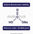 Sodium Bicarbonate Chemical Structure Vector Illustration Stock Vector ...