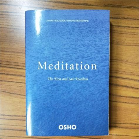 Meditation The First And Last Freedom Hobbies And Toys Books