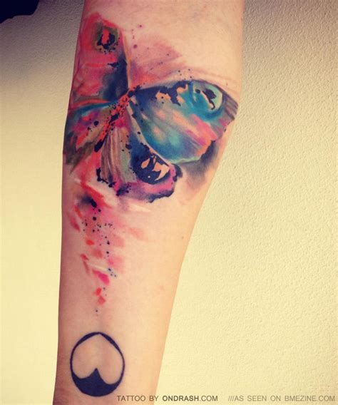 Watercolour Tattoo By Ondrash Tattoos Watercolor Butterfly Tattoo