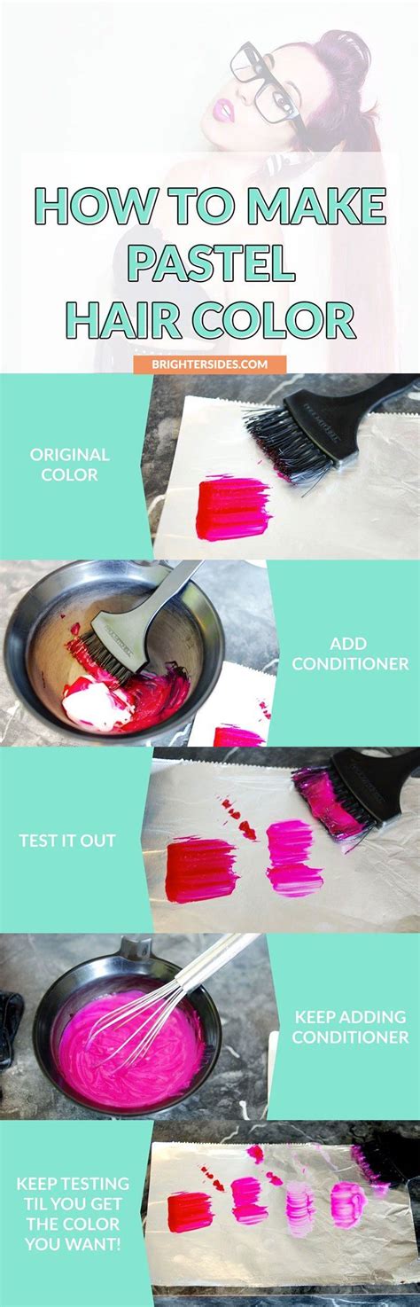 How To Make Your Own Diy Pastel Hair Dye And Save Money This Article