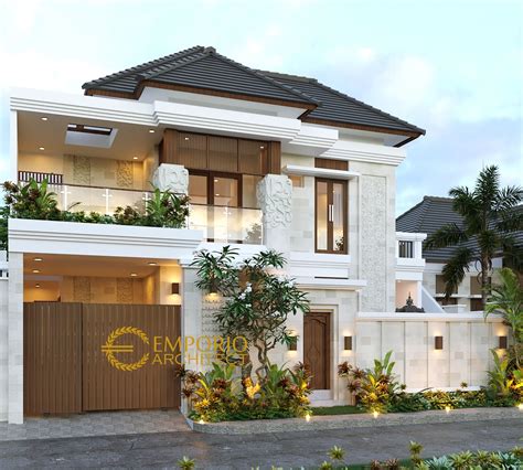 Desain Rumah Villa Bali 2 Lantai Bapak Arvey Di Jakar