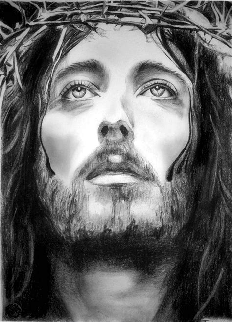 Jesus Portrait Drawing Ubicaciondepersonascdmxgobmx