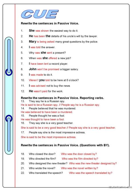 Passive Voice Deutsch Daf Arbeitsbl Tter Pdf Doc