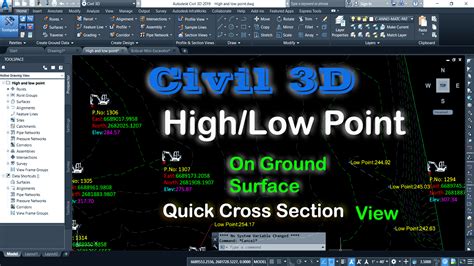 Civil 3d High And Low Points On Existing Surface