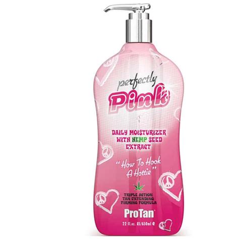 Pro Tan Perfectly Pink Daily Moisturiser With Hemp Seed Extract 650 Ml