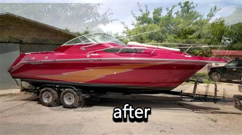 Wherever possible, give credit to the person or business that did the job. custom paint job on my boat - YouTube