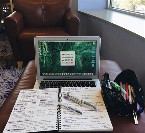 Study Studying Studyblr Notes Laptop Books School Coffee