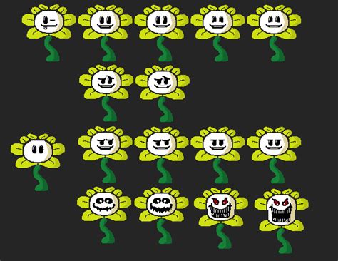 Flowey Sprites By Cacahuate23 On Deviantart
