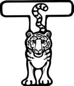 Letter T Is For Tiger Coloring Page Alphabet Coloring Pages Free