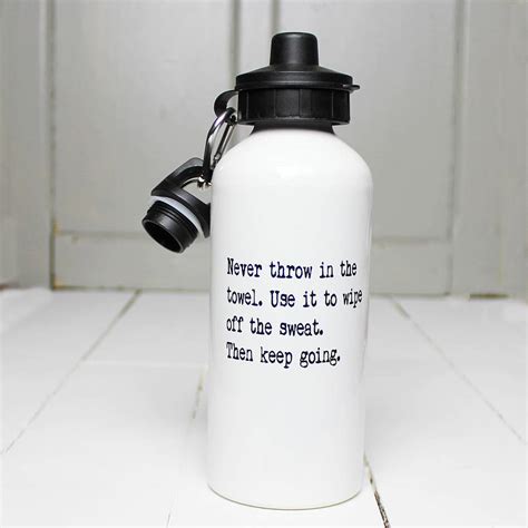 Personalised Inspirational Quote Water Bottle By Snapdragon