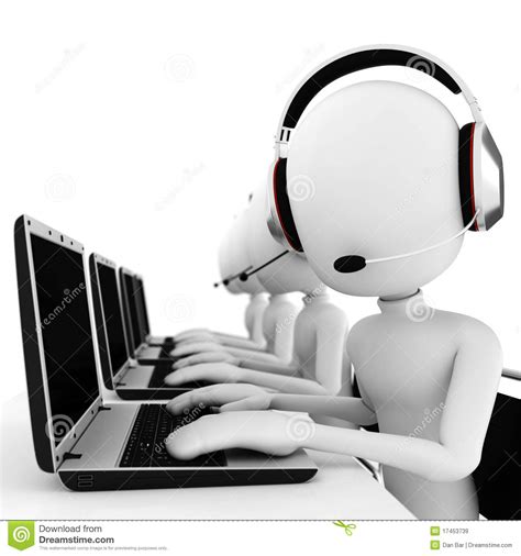 Take the mystery out of call center outsourcing. Call Center Dell'uomo 3d Isolata Su Bianco Illustrazione ...