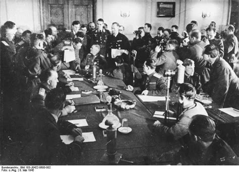 Photo German Field Marshal Wilhelm Keitel Formally Surrendering To