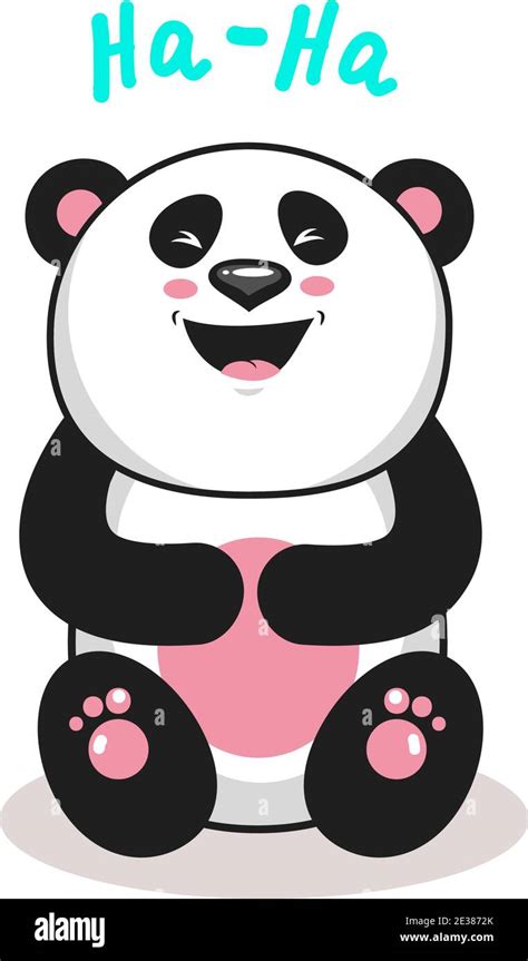 Cute Panda Vector Character Colorfull Illustration Panda Vector