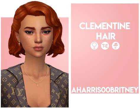 Clementine Hair At Aharris00britney Sims 4 Updates