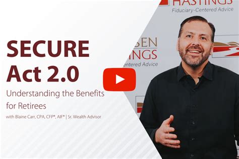 Video SECURE Act 2 0 Understanding The Benefits For Retirees