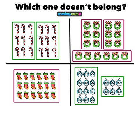 Which One Doesnt Belong Free Math Activities For Grades 1 8 — Mashup Math