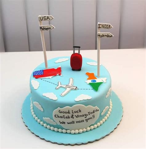 Travelfarewell Cake Decorated Cake By Shilpa Kerkar Cakesdecor