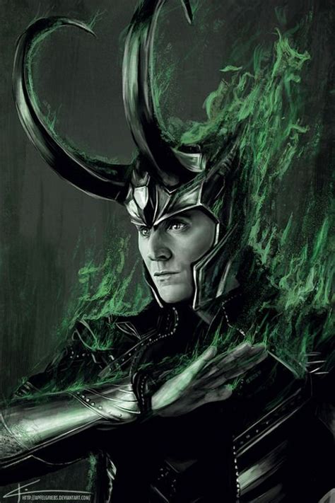 Loki Poster Marvel Decor Avengers Watercolor Art Loki