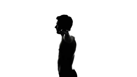 Naked Full Length Spinning Naked Man Silhouette Composition Isolated On My XXX Hot Girl
