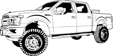 Lifted Chevy Truck Drawings