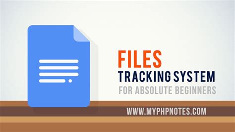 Basic File Tracking System In Php Myphpnotes