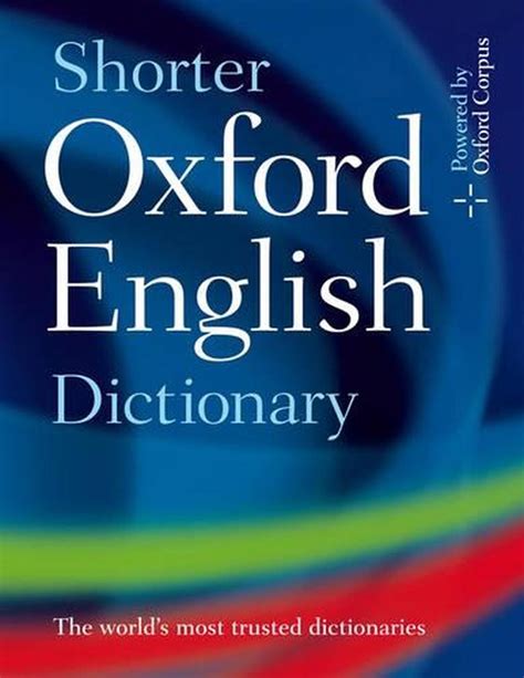 Shorter Oxford English Dictionary By Oxford Dictionaries English