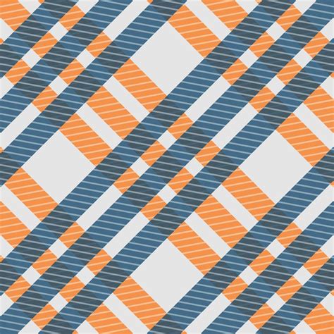 Seamless Pattern Blue And Orange Check Shirt Fabric Texture 1212777
