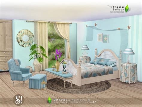 Coastal Bedroom By Simcredible Liquid Sims