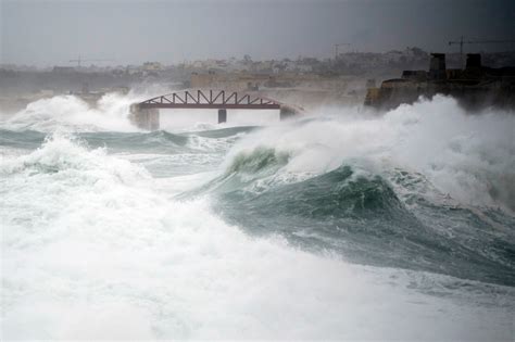 Worst Storm In Decades Batters Malta With Damaging Winds Rough Seas