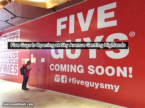 This is the new shopping heaven in resort world genting highland called sky avenue. Five Guys Is Opening at Sky Avenue Genting Highlands