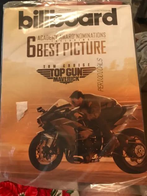 Billboard Magazine Tom Cruise Top Gun Maverick On Cover February 25
