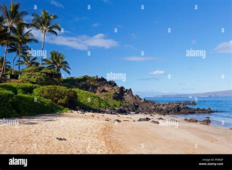 Palauea Beach Also Known As White Rock Maui Hawaii Stock Photo Alamy