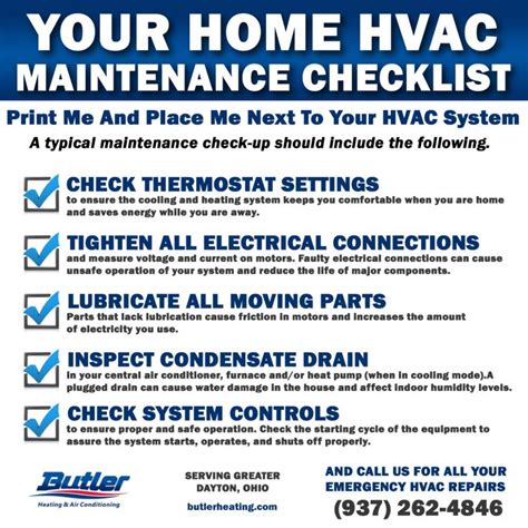 Hvac Tune Up Checklist What Does It Consist Of Kennys Air