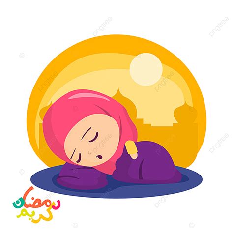 Gambar Kartun Muslimah Sedang Tidur Serat