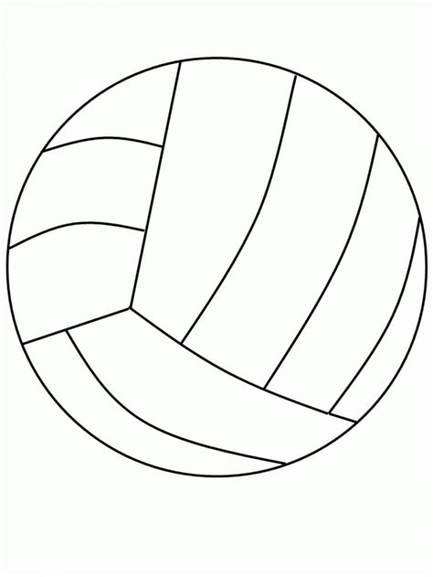Volleyball Coloring Sheet Coloring Pages