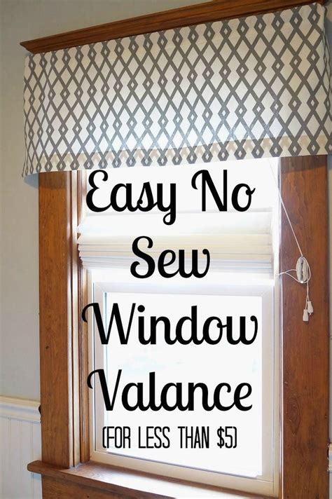 Diy No Sew Window Valance For Less Than 5 Super Easy Anyone Can Make