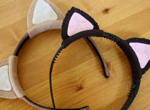 Last winter while visiting urban outfitters, avalon and i were both smitten with a fabulous rhinestone accented cat ear headband. Cute Craft Idea: Cat Ears Headband