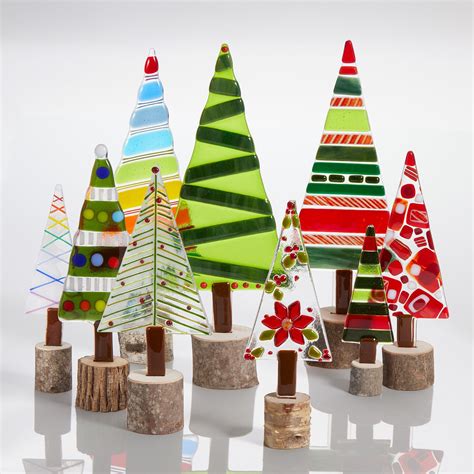 Christmas Trees By Terry Gomien Art Glass Sculpture Artful Home