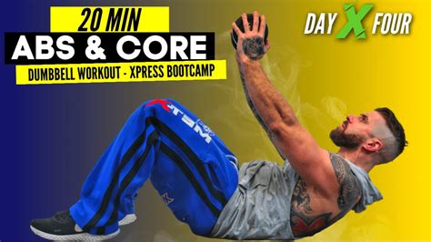 Dumbbell Ab Workout At Home Day 4 Xpress Bootcamp Youtube