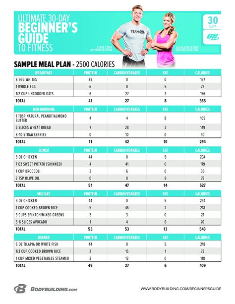 Fitness Meal Plan How To Create A Fitness Meal Plan Download This