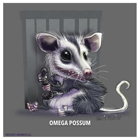 Awesome Possum Digital Art By Travis Blaise
