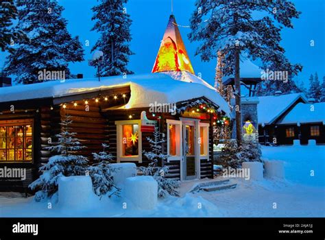 Santa Claus Village In Rovaniemi Lapland Arctic Circle Finland