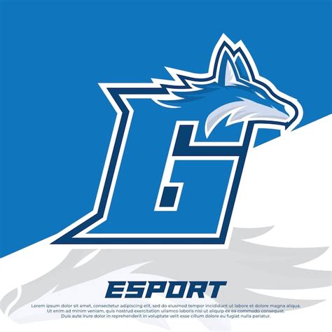 Premium Vector Initial G Letter Logo Design Wolves Mascot Esport Logo