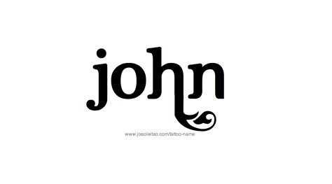 John Name Tattoo Designs