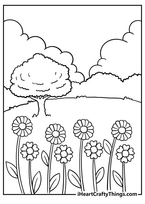27 Printable Nature Coloring Pages For Your Little On