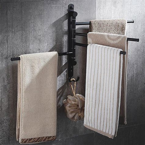 Towel Rack Starvast Wall Mounted Swivel Towel Holder Swing Arm Towel